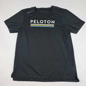 Rhone Shirt Mens Large Black Peloton Logo Short Sleeve Athletic Training Tee